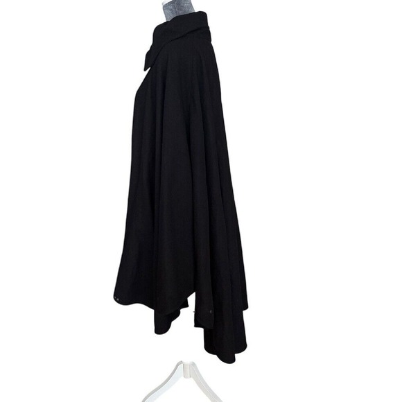 Preach Cape Coat Black Funnel Neck Zip Up Oversized Poncho Size L NWOT - Picture 5 of 11